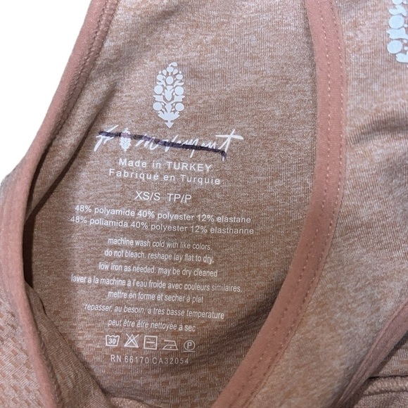 {NWOT Free People Movement Every Single Time Bra Tan Black XS/S & Red M/L} - Picture 10 of 13